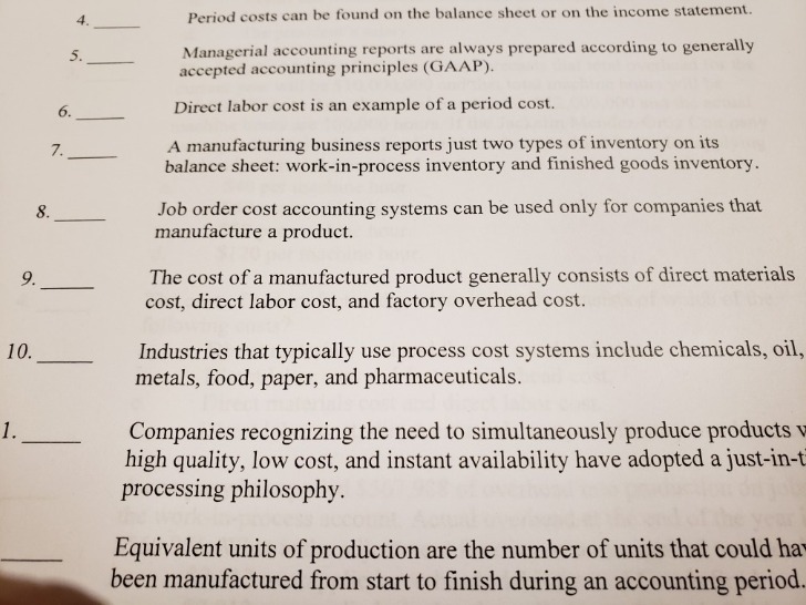 period cost examples