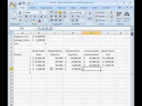 double declining balance formula